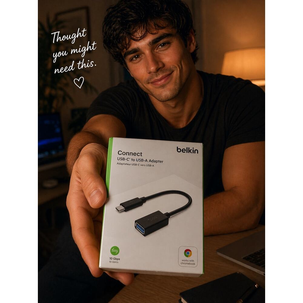 Belkin USB-C to USB-A Adapter | Fast Data Transfer Charging Converter